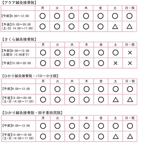 受付時間 