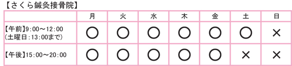 さくら診療時間